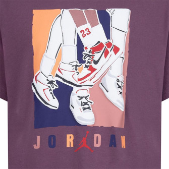 Otroška kratka majica Air Jordan Courtyard ''Lila''