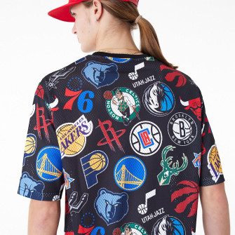Kratka majica New Era NBA All Over Print Mesh Oversized ''Black''