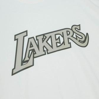Kratka majica M&N NBA Los Angeles Lakers Cream ''Off White''
