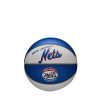 Mini košarkarska žoga Wilson NBA Brooklyn Nets Team Retro ''Blue/White'' (3)