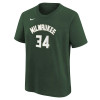 Otroška kratka majica Nike NBA Icon Milwaukee Bucks Giannis Antetokounmpo ''Fir''