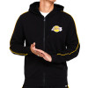 Pulover New Era Stripe Piping Los Angeles Lakers Zip-Up ''Black''