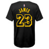 Otroška majica Nike NBA City Edition Lebron James Los Angeles Lakers