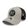 Kapa New Era NBA Brooklyn Nets Jersey Essential A-Frame Trucker 9FORTY ''Grey/Black''