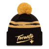 Zimska kapa New Era NBA Toronto Raptors City Edition Knit ''Black/Gold''