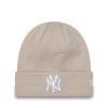 Ženska zimska kapa New Era MLB New York Yankees Cuff Beanie ''Beige''