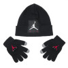 Otroški komplet Air Jordan Offset Patch Beanie ''Black''