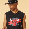 Majica New Era Chicago Bulls Tear Logo ''Black''