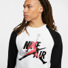 Pulover Air Jordan Jumpman Classics Fleece Crew ''White/Black''