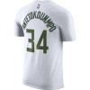 Kratka majica Nike NBA Giannis Antetokounmpo Milwaukee Bucks ''White''