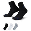 Nogavice Air Jordan Everyday Ankle 3-Pack ''Black/White/Grey''