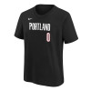 Otroška kratka majica Nike NBA Portland Trail Blazers Damian Lillard ''Black''