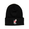 Zimska kapa M&N NBA Miami Heat Team Logo HWC Cuff Knit ''Black''