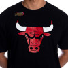 M&N NBA Chicago Bulls Traditional Logo T-Shirt ''Black''