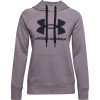 Ženski pulover UA Rival Fleece Logo Hoodie ''Slate Purple''