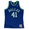 Dres M&N NBA Dirk Nowitzki Dallas Mavericks 1998-99 Road Swingman ''Blue''