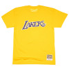 Kratka majica M&N NBA Los Angeles Lakers Worn Logo Wordmark ''Yellow''