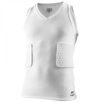 McDavid HexTM Tank 3-Pads Protective Shirt ''White''