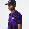 New Era Los Angeles Lakers All Over Error Print T-Shirt ''Purple''