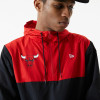 New Era NBA Chicago Bulls Colour Block Windbreaker ''Black/Red''