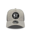 New Era NBA Brooklyn Nets Jersey Essential A-Frame Trucker 9FORTY Cap ''Grey/Black''