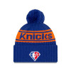 New Era NBA 2021 Draft NY Knicks Cuff Beanie ''Blue/Orange''