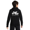 Air Jordan Jumpman Stripes Logo Kids Hoodie ''Black''