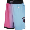 Nike NBA Miami Heat City Edition 2020 Swingman Shorts ''Laser Fuchsia/Blue Gale''