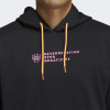 adidas Donovan Mitchell Fleece Hoodie ''Black/Pink Stripes''