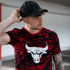 New Era Oil Slick Print Chicago Bulls T-Shirt ''Red''