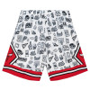 M&N NBA Chicago Bulls Doodle 1997-98 Swingman Shorts ''White''