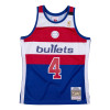 M&N Washington Bullets Chris Webber Authentic Jersey